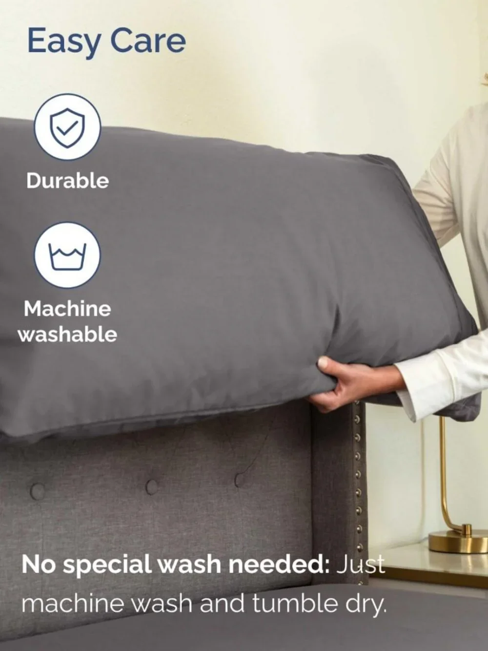 Extra Deep Queen Sheet Set - 6 Piece Cooling & Breathable Bedding - Grey
